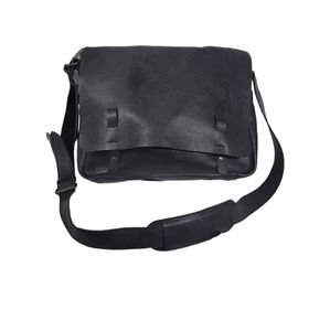 Men's Leather Messenger Bag by Red Envelope